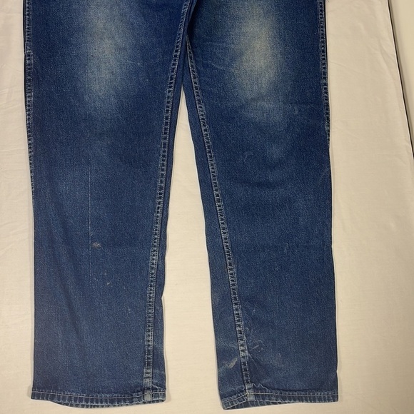 Carter’s Carpenter Jeans Vtg 1960s-70s, Distressed & Worn 40x32 “Watch the Wear” - Picture 6 of 16